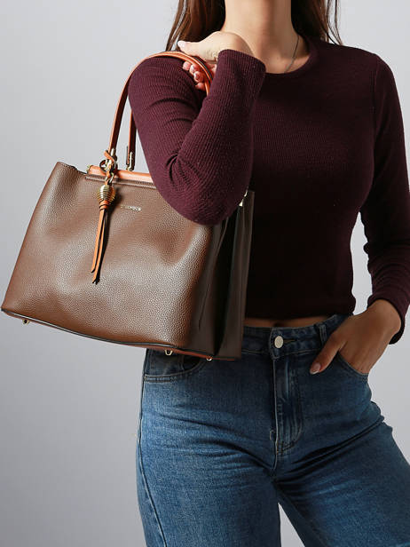 Sac à Main Azalie Ted lapidus Marron azalie TLHF9584 vue secondaire 1