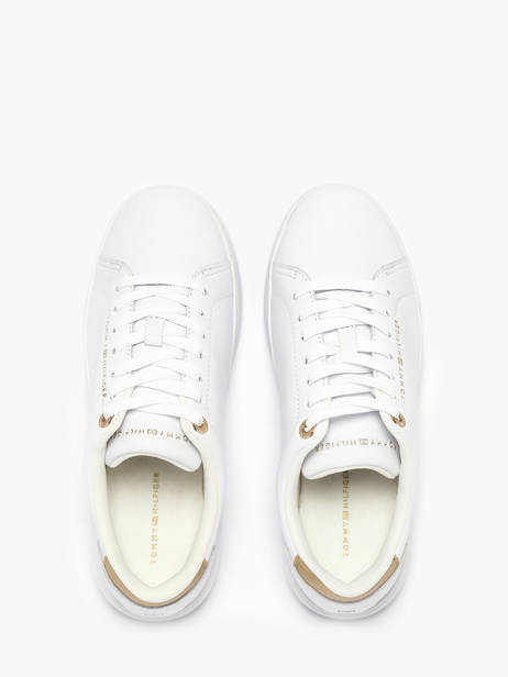 Sneakers En Cuir Tommy hilfiger Blanc women 9019YBS vue secondaire 3