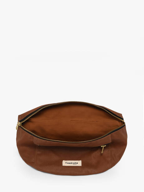 Le Sac Banane Orsel Waxed Rivedroite Marron waxed ORSELWAX vue secondaire 2