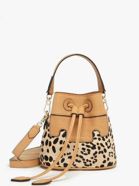 Sac Bandoulière Capucine Xs Léopard Cuir Paul marius Marron leopard CAPUXLEO