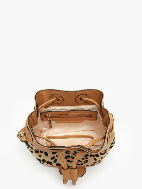 Sac Bandoulière Capucine Xs Léopard Cuir Paul marius Marron leopard CAPUXLEO vue secondaire 2