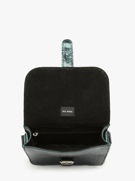 Sac Bandoulière L'essentiel Minuit Cuir Paul marius Vert minuit ESSENMIN vue secondaire 2