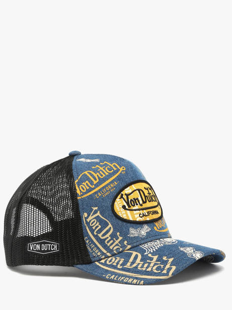 Casquette Von dutch Bleu accessoires CAFE08 vue secondaire 1