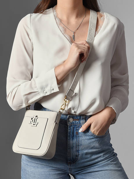 Sac Bandoulière Mini Cameryn Cuir Lauren ralph lauren Blanc cameryn 31982184 vue secondaire 1