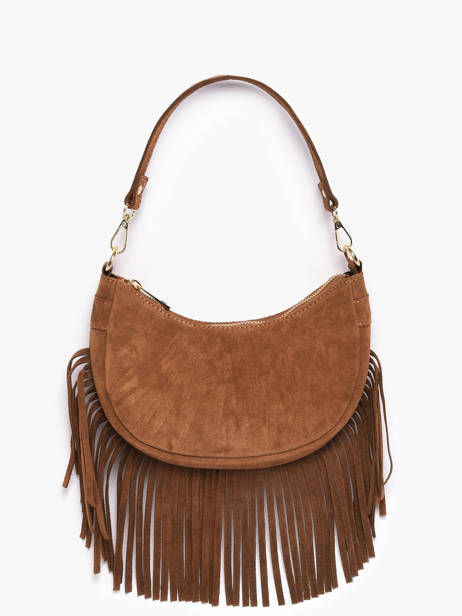 Sac Porté épaule Velvet Cuir Milano Marron velvet VE25064O vue secondaire 2