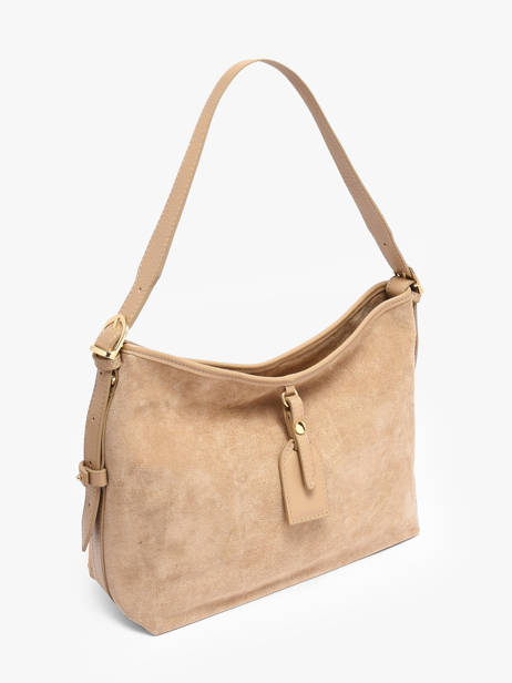 Sac Porté épaule Velvet Caviar Cuir Milano Beige velvet caviar VC250610 vue secondaire 2