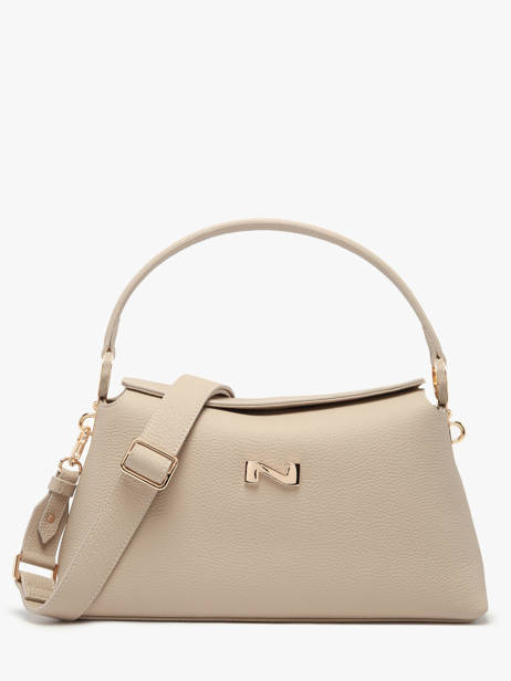 Sac Porté épaule Freesia Cuir Nathan baume Beige eden 4