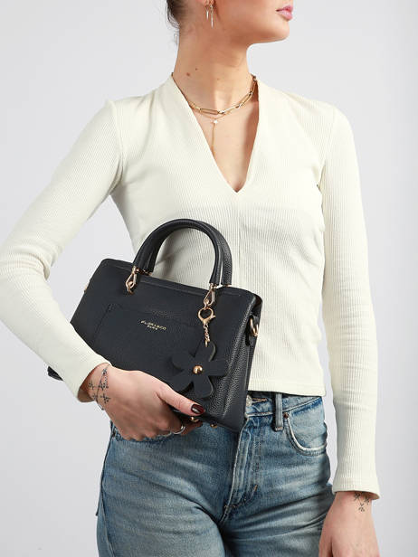 Sac Bandoulière Grained Miniprix Bleu grained H6931 vue secondaire 1