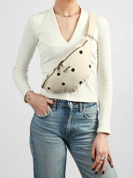 Sac Banane Hindbag Beige pois PO vue secondaire 1