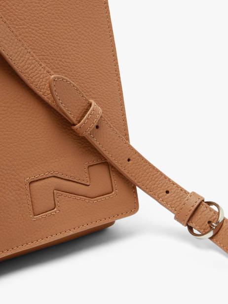 Sac Bandoulière Dinant Cuir Nathan baume Marron n city 3 vue secondaire 3