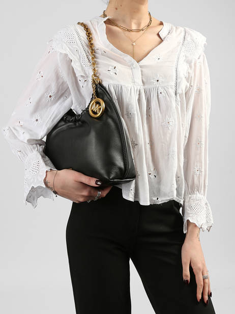 Sac Porté épaule Indie Cuir Michael kors Noir indie S6A50C6L vue secondaire 1