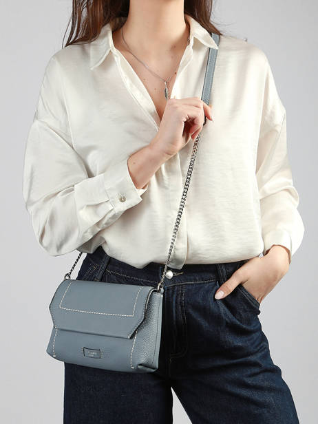 Sac Bandoulière Ninon Soft Cuir Lancel Bleu ninon A14030 vue secondaire 1