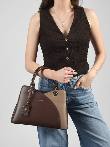 Sac Porté Main Saffiano Miniprix Marron saffiano M9431 vue secondaire 1