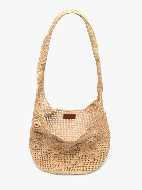 Sac Porté épaule Cabas Raphia Raphia Vanessa bruno Beige cabas raphia 25V40890 vue secondaire 3
