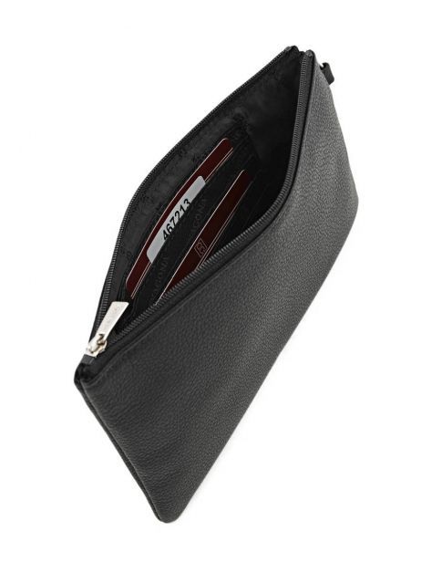 Pouch Leather Hexagona Black confort 467213 other view 1