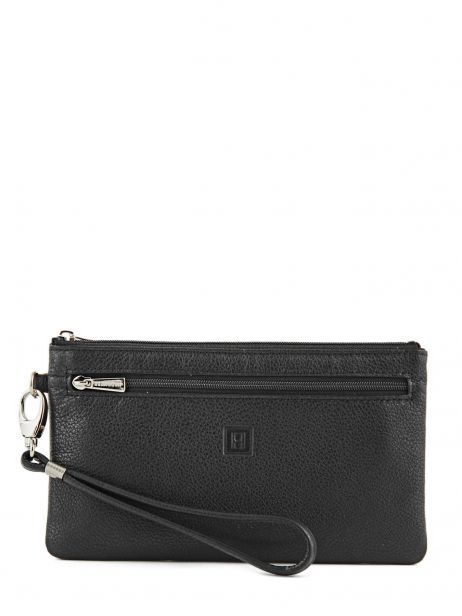 Pouch Leather Hexagona Black confort 467213