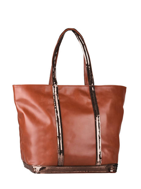 Shopper Cabas Cuir Leather Vanessa bruno Brown cabas cuir 2V40409 other view 4