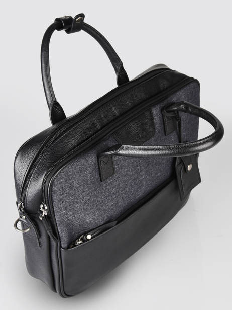 Briefcase Light 2 Compartments Etrier Gray light ELIG8252 other view 3