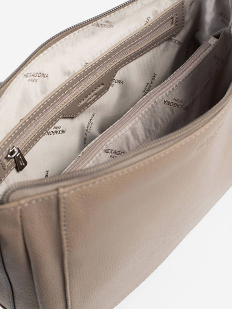 Crossbody Bag Confort Leather Hexagona Brown confort 466743 other view 2